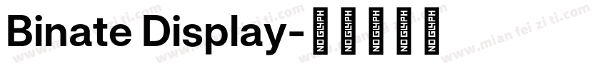 Binate Display字体转换